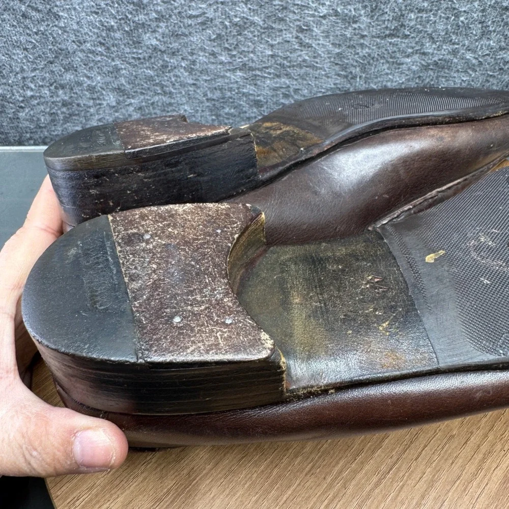GUCCI 1953 Classic Horsebit Loafers‎ Brown Leather Mens Shoes Size 44 10 VTG 110